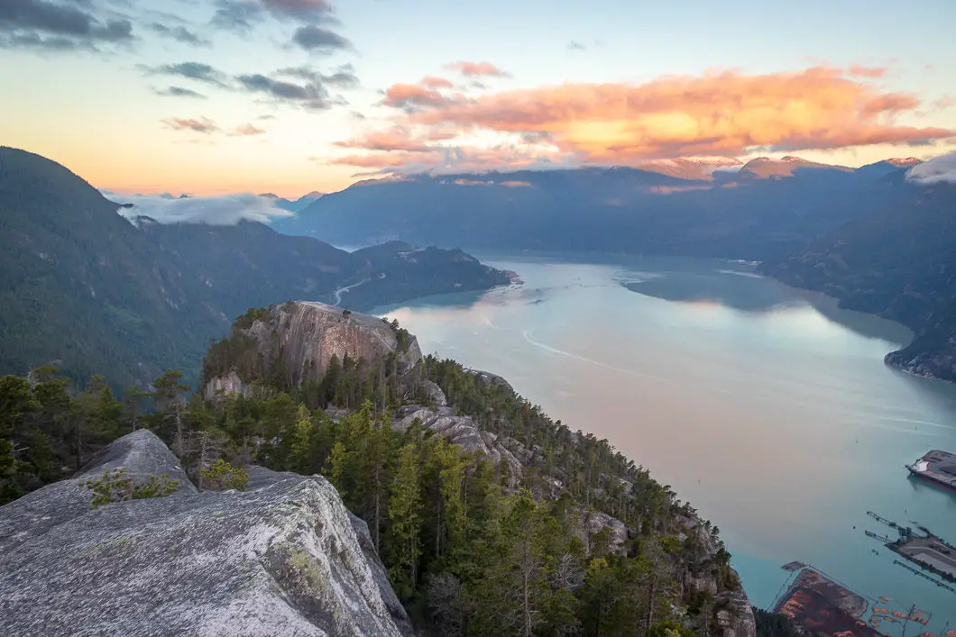 Sunrise on peak one of the chief