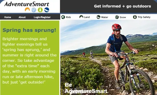 AdventureSmart Website