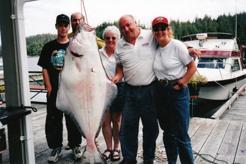 105 lb halibut