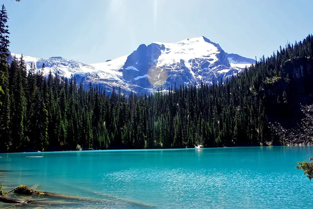 Joffre Lakes Trail Hike near Pemberton 2 Middle Joffre Lake