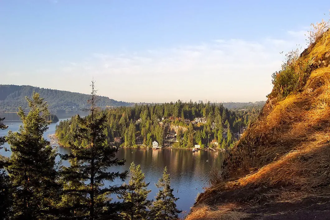 Looking down to Deep Cove