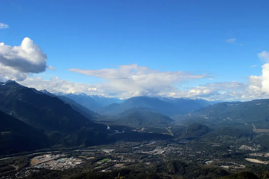 The view of the Squamish Valley