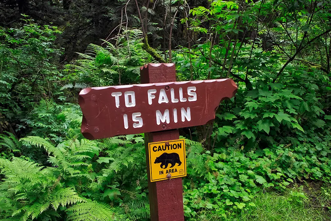 Bridal Falls Sign