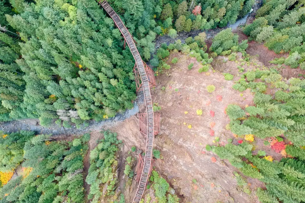 Ladner Creek Trestle birdseye