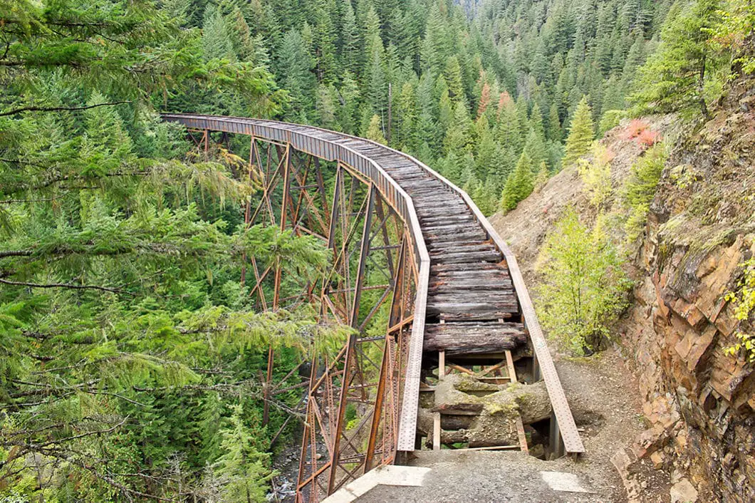 On top of the Ladner Creek Trestle