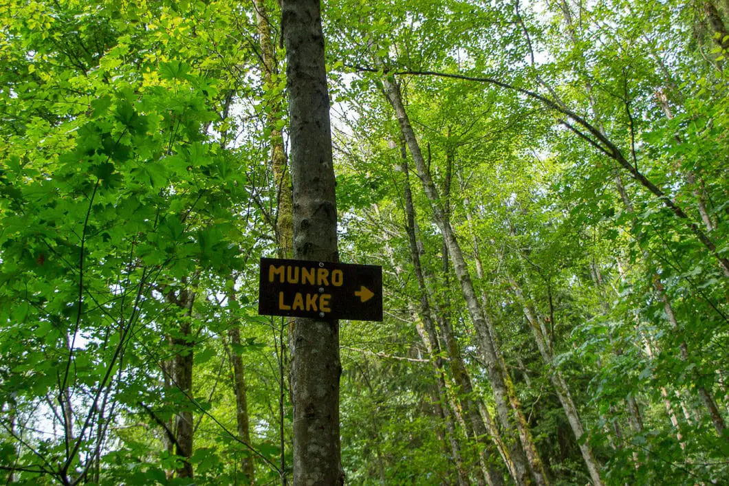 munro lake sign