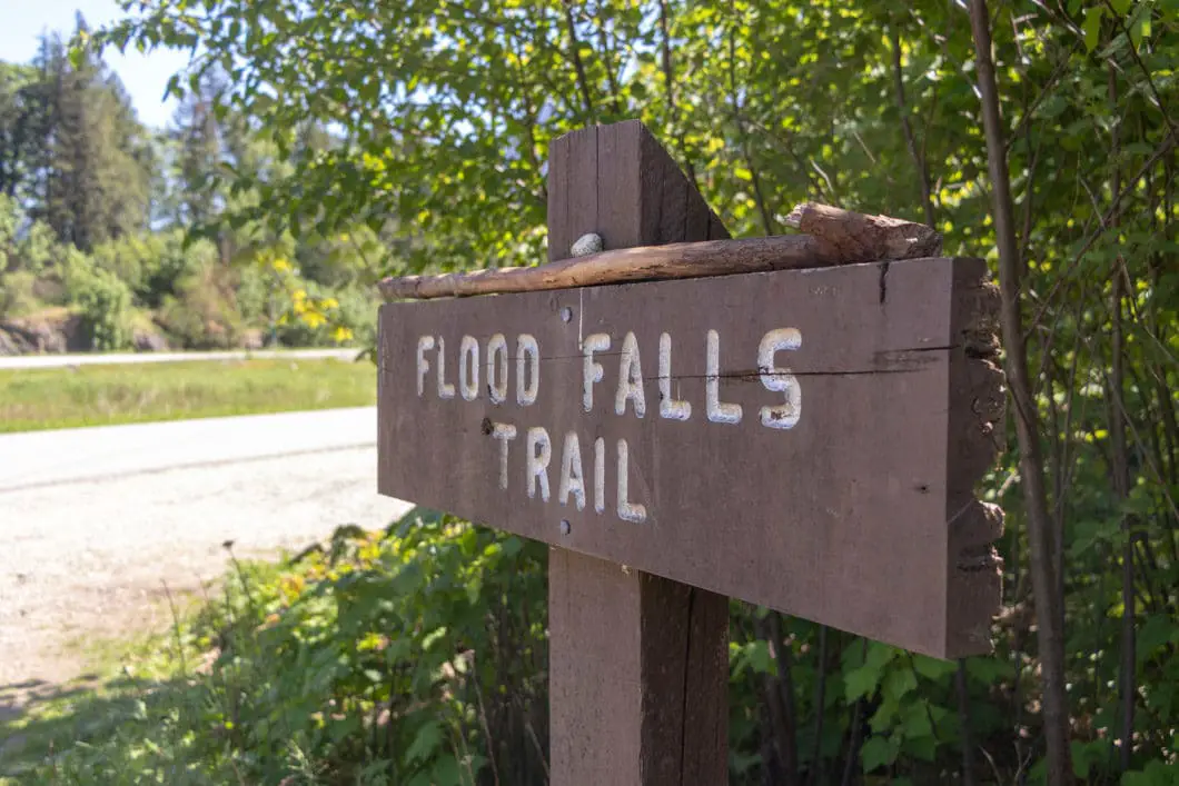 Flood Falls sign
