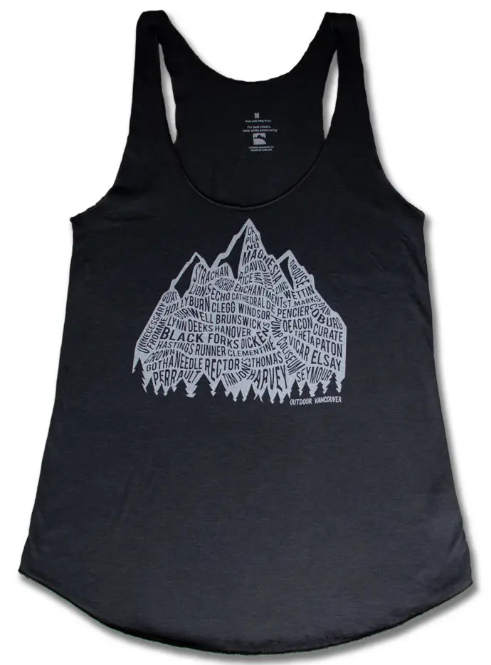 northshore charcoal womens | The North Shore - Women's Racerback Tank Top