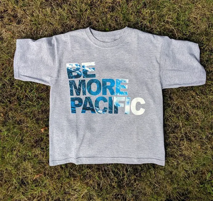 bmp youth grey | Be More Pacific - Youth Tee
