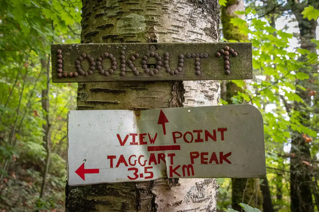 taggart peak sign
