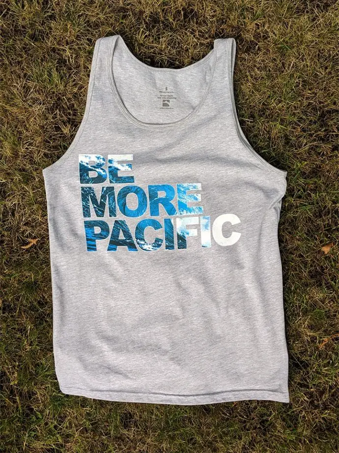 bmp tank grey | Be More Pacific - Unisex Tank Top