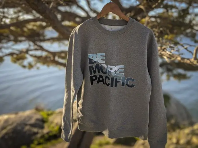 Be More Pacific - Forest Unisex Sweater - Image 5