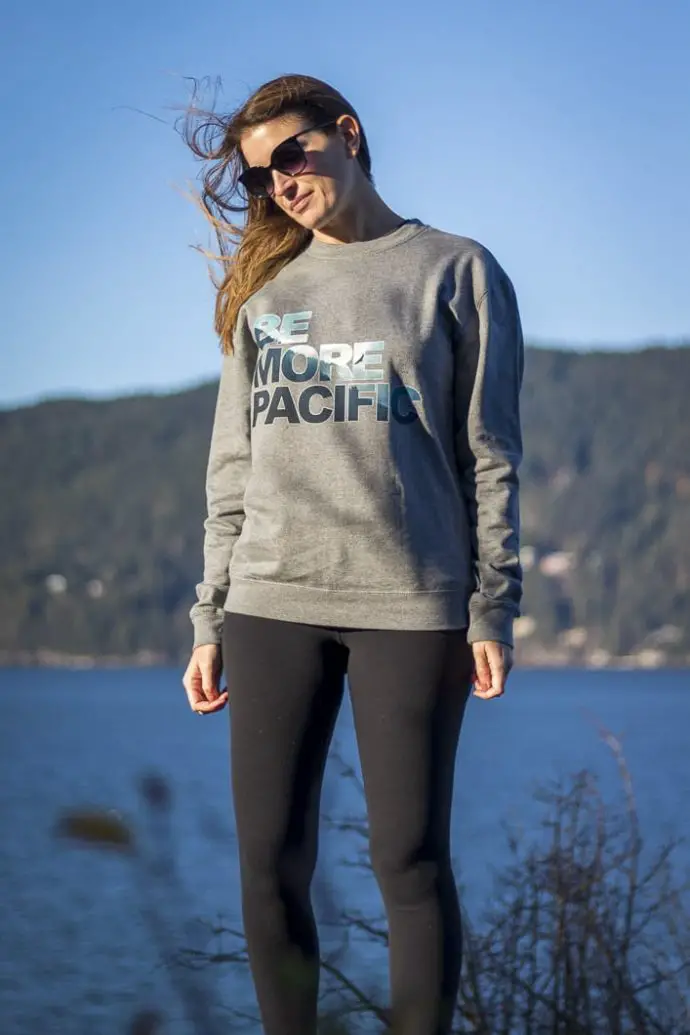 Be More Pacific - Forest Unisex Sweater - Image 2