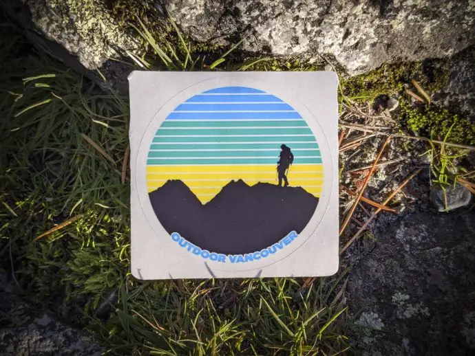 Outdoor Vancouver Hiker Sticker - Image 2