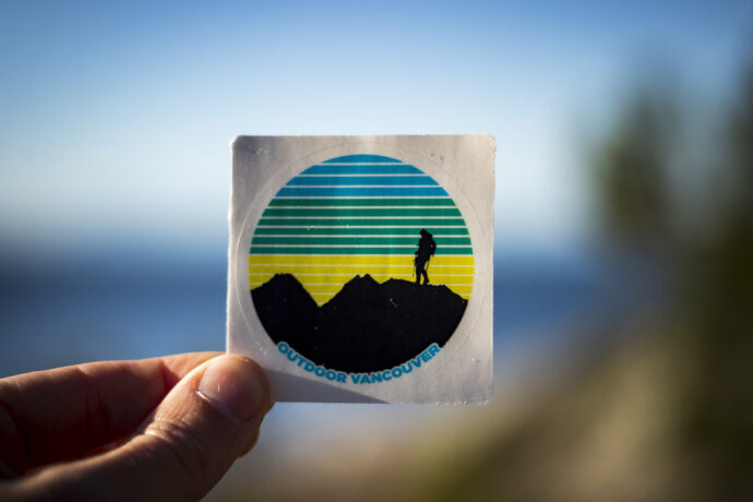 Outdoor Vancouver Hiker Sticker