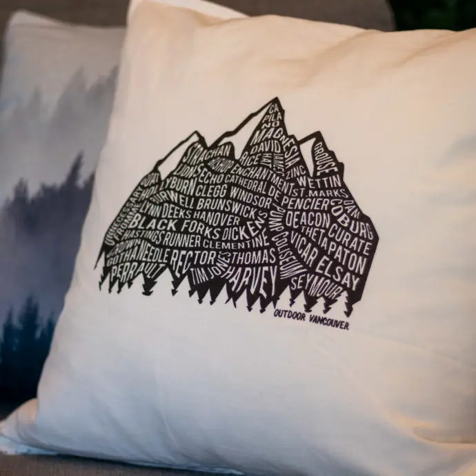 north shore cushion 1060 | North Shore Mountains - Cushion Cover