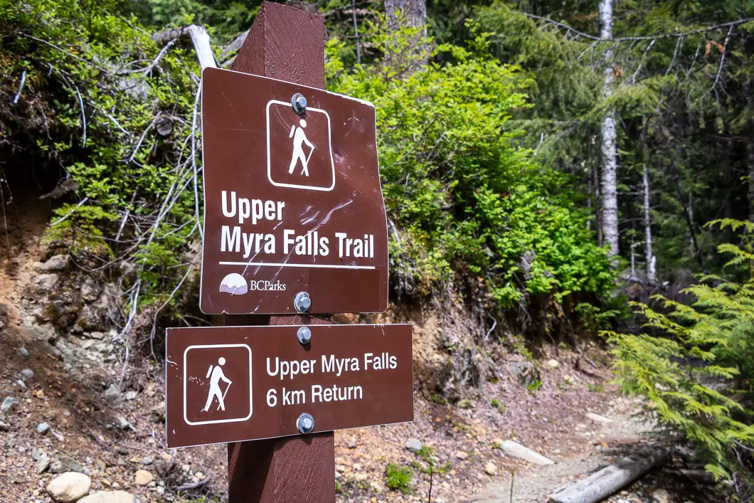 upper myra falls | Upper Myra Falls Hike in Strathcona Provincial Park