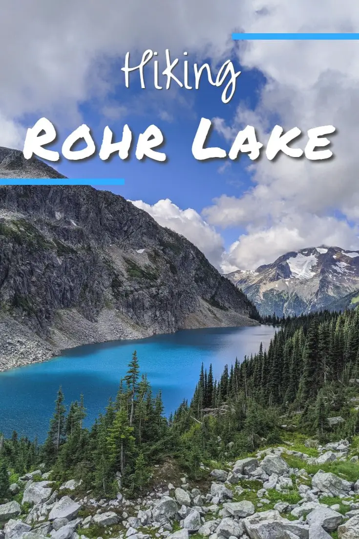 Hiking Rohr Lake near Pemberton