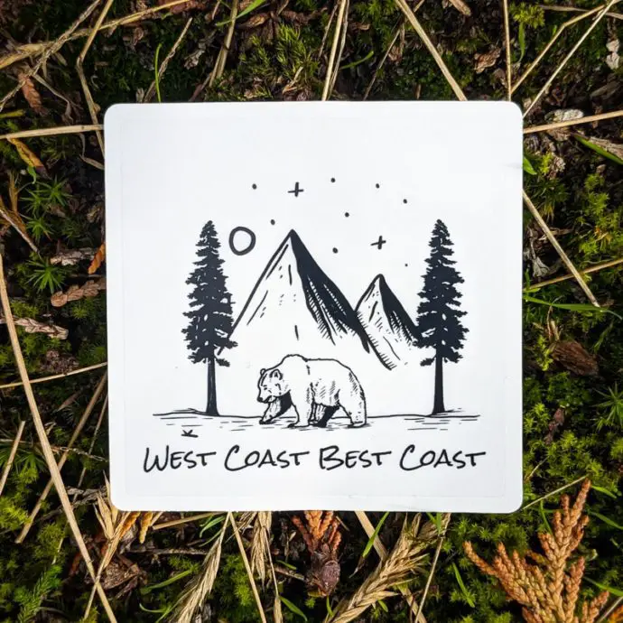 west coast best coast 4 | West Coast Best Coast Sticker