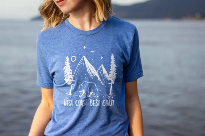 west coast tee 6 | West Coast Best Coast - Unisex Tee