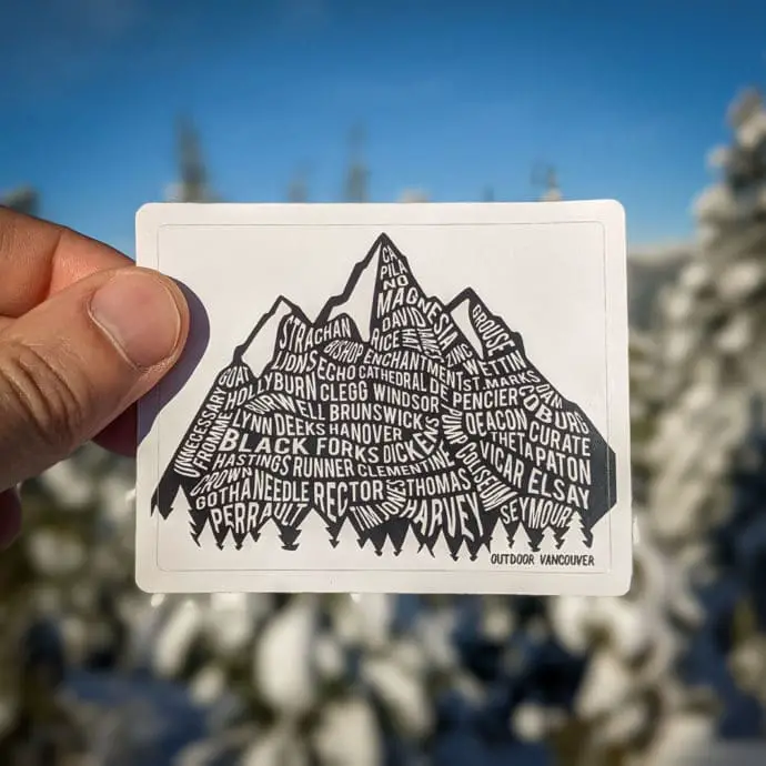 north shore sticker | North Shore Mountains Sticker