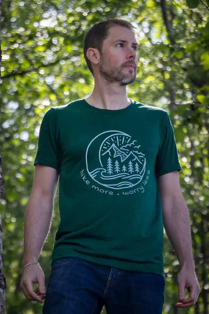 Hike More Worry Less - Unisex Tee - Image 3