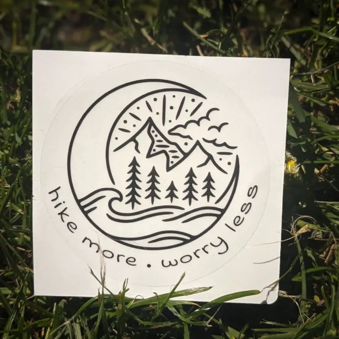 hike more sticker 6 | Hike More Worry Less Sticker